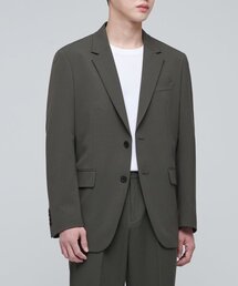 軽量リラックスベーシックブレザー[ダスティカーキ]