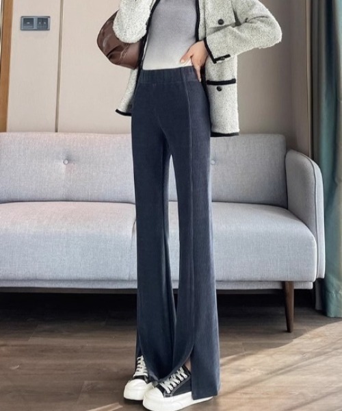 LAC-VERT(ラック・ヴェール)の「裏起毛フレアパンツ(その他パンツ・レディース・ブラック/グレー/ベージュ・MEDIUM/LARGE)」の8枚目の写真