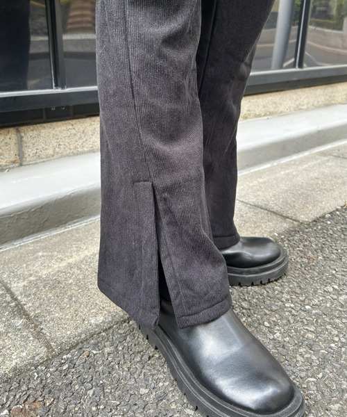 LAC-VERT(ラック・ヴェール)の「裏起毛フレアパンツ(その他パンツ・レディース・ブラック/グレー/ベージュ・MEDIUM/LARGE)」の10枚目の写真