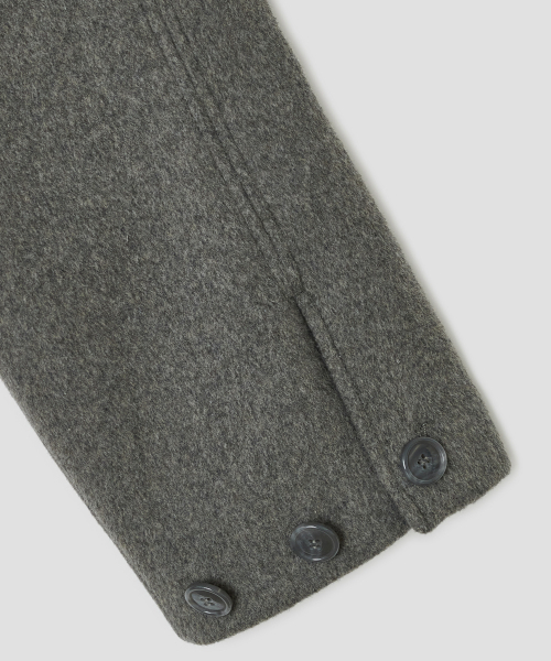 TYPESERVICE（タイプサービス）の「Hooded Half Coat [Gray]（チェスターコート・レディース・その他・FREE）」の5枚目の写真