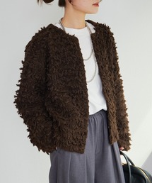 PUAL CE CIN | ループフリンジニットカーディガン(カーディガン/ボレロ)