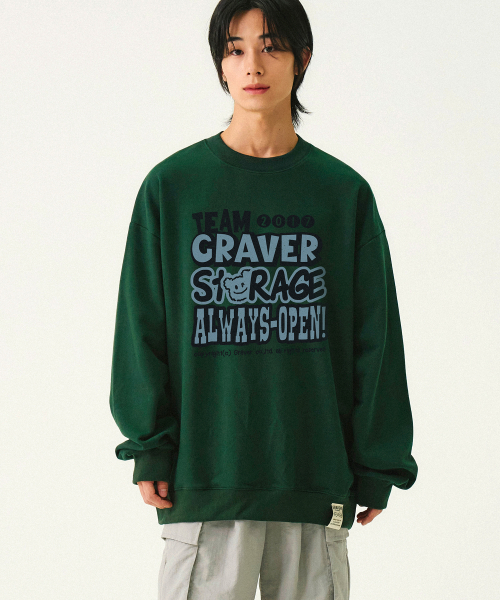 GRAVER（グレーバー）の「[ユニセックス]ストレージ スウェット_グリーン（スウェット・レディース・グリーン・SMALL/MEDIUM/LARGE/X-LARGE）」の4枚目の写真