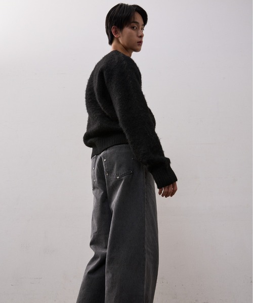 THE CLE(ザクレ)の「CLOUD KNIT(ニット/セーター・メンズ・ブラウン/ブラック・1/2)」の4枚目の写真