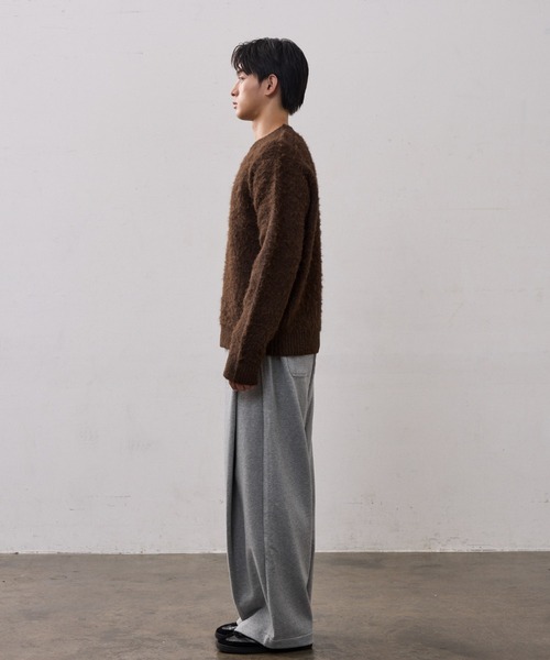 THE CLE(ザクレ)の「CLOUD KNIT(ニット/セーター・メンズ・ブラウン/ブラック・1/2)」の14枚目の写真