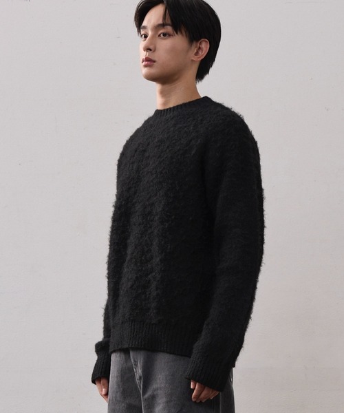 THE CLE(ザクレ)の「CLOUD KNIT(ニット/セーター・メンズ・ブラウン/ブラック・1/2)」の6枚目の写真
