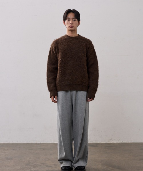 THE CLE(ザクレ)の「CLOUD KNIT(ニット/セーター・メンズ・ブラウン/ブラック・1/2)」の12枚目の写真