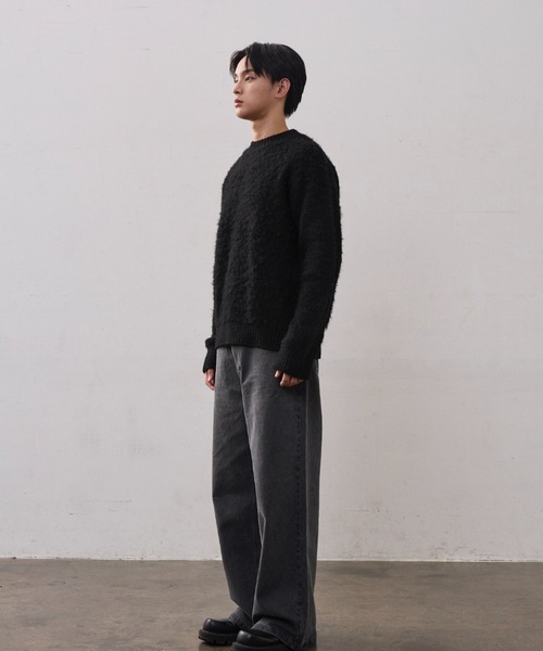 THE CLE(ザクレ)の「CLOUD KNIT(ニット/セーター・メンズ・ブラウン/ブラック・1/2)」の8枚目の写真