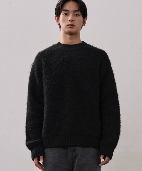THE CLE(ザクレ)の「CLOUD KNIT / クラウドニット【ニット】 セーター ニット トップス メンズ(ニット/セーター・メンズ・ブラウン/ブラック・1/2)」の14枚目の写真
