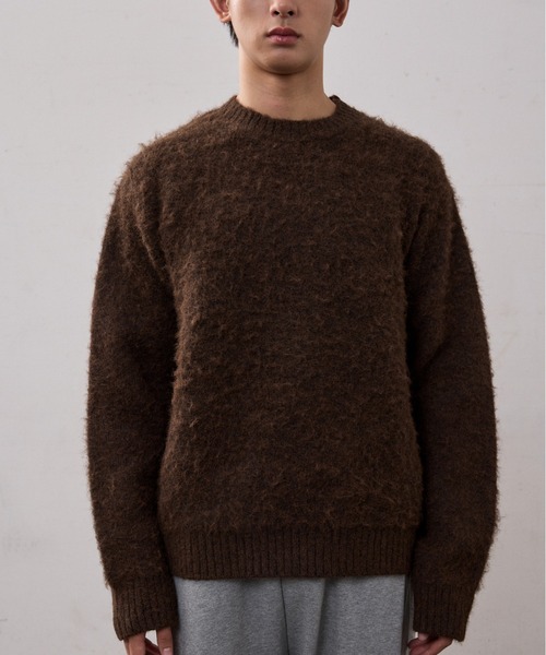 THE CLE(ザクレ)の「CLOUD KNIT / クラウドニット【ニット】 セーター ニット トップス メンズ(ニット/セーター・メンズ・ブラウン/ブラック・1/2)」の15枚目の写真