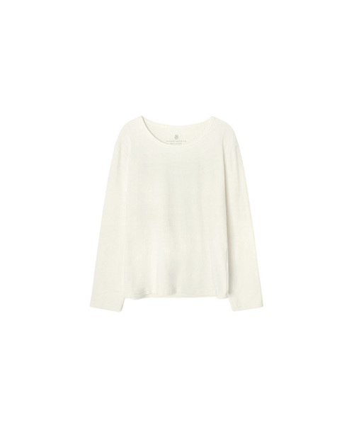 SIYAZU(シヤジュ)の「SITP5164 ラウンドネック長袖Tシャツ_Ivory(Tシャツ/カットソー・レディース・アイボリー・ONE)」の1枚目の写真