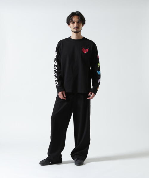 maxsix(マックスシックス)の「maxsix(マックスシックス)HEART SLEEVES L/S TEE(Tシャツ/カットソー・メンズ・ブラック/ホワイト・L/M)」の10枚目の写真