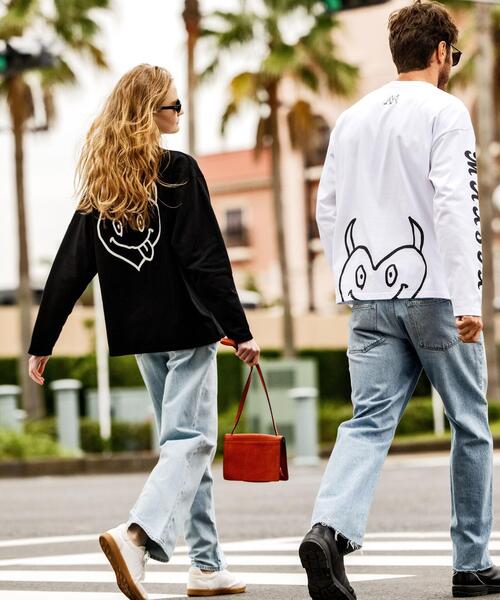 maxsix(マックスシックス）HEART SLEEVES L/S TEE（Tシャツ/カットソー