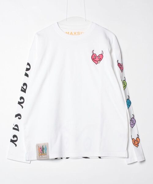 maxsix(マックスシックス)の「maxsix(マックスシックス)HEART SLEEVES L/S TEE(Tシャツ/カットソー・メンズ・ブラック/ホワイト・L/M)」の3枚目の写真