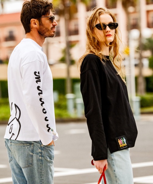 maxsix(マックスシックス）HEART SLEEVES L/S TEE（Tシャツ/カットソー