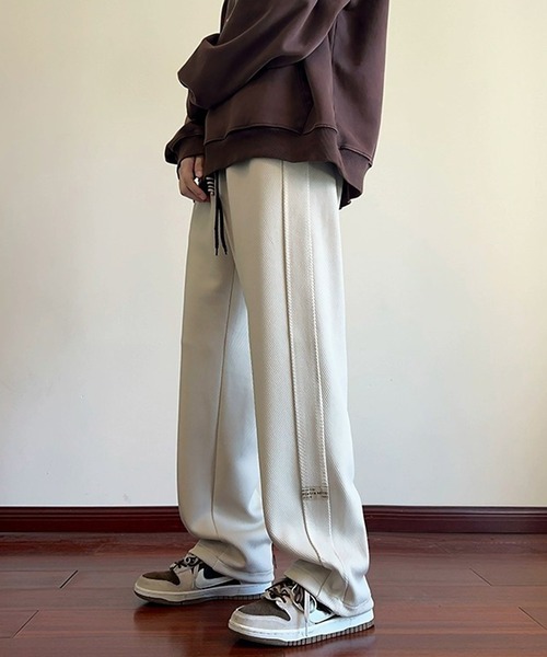 SBG(エスビー)の「SBG 切り替えワイドスウェットパンツ(スウェットパンツ・メンズ・アイボリー/ブラック/グレー・LARGE/MEDIUM/X-LARGE)」の2枚目の写真