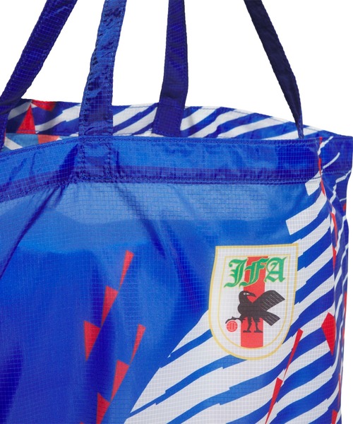 adidas（アディダス）の「adidas PACKABLE BAG BRING BACK / アディダス サッカー日本代表 パッカブル バッグ ブリングバック（トートバッグ・メンズ・ブルー・ONE SIZE）」の4枚目の写真