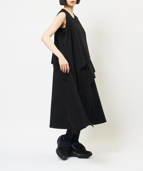 gomme（ゴム）の「レイヤーポンチワンピース（ワンピース・レディース・ブラック・MEDIUM）」の2枚目の写真