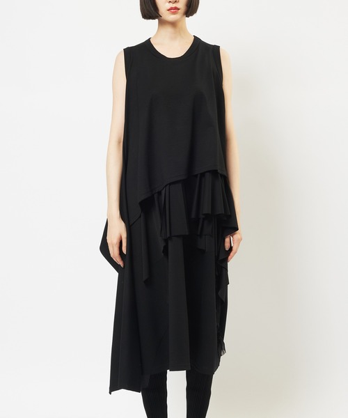 gomme（ゴム）の「レイヤーポンチワンピース（ワンピース・レディース・ブラック・MEDIUM）」の7枚目の写真