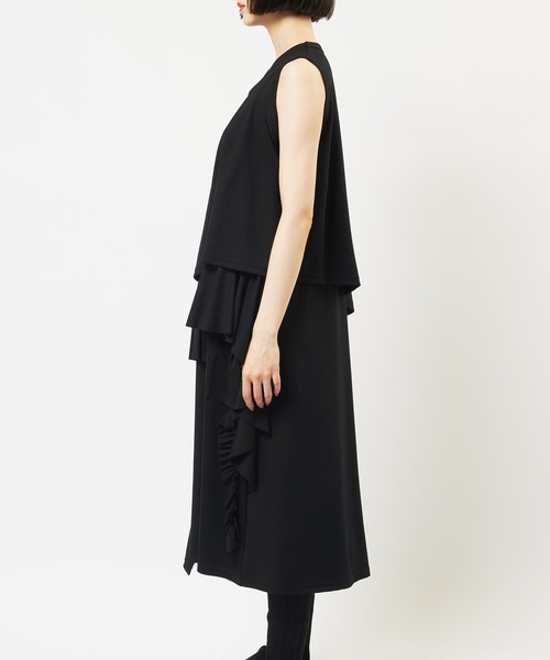 gomme（ゴム）の「レイヤーポンチワンピース（ワンピース・レディース・ブラック・MEDIUM）」の8枚目の写真