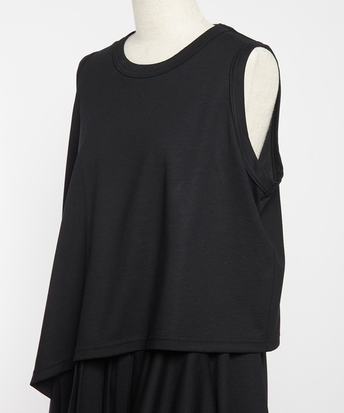 gomme（ゴム）の「レイヤーポンチワンピース（ワンピース・レディース・ブラック・MEDIUM）」の18枚目の写真