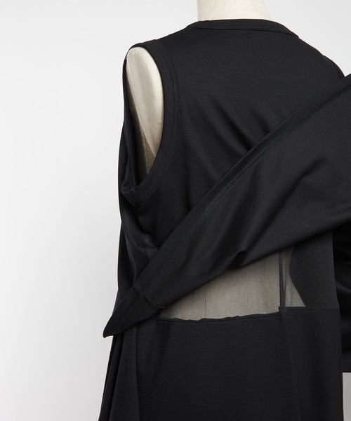 gomme（ゴム）の「レイヤーポンチワンピース（ワンピース・レディース・ブラック・MEDIUM）」の21枚目の写真