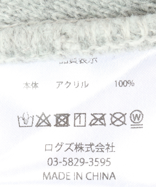 B.C STOCK（ベーセーストック）の「パール付きニットビーニー（ニットキャップ/ビーニー・レディース・ブラック/チャコールグレー/ホワイト・FREE）」の6枚目の写真