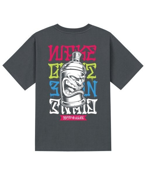 KAN6312(カン6312)の「KTG0045 グラフィティ 半袖Tシャツ - グレー(Tシャツ/カットソー・メンズ・その他・LARGE/MEDIUM/SMALL/X-LARGE)」の1枚目の写真