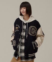 24FW カレッジ C ウール バーシティ ネイビー