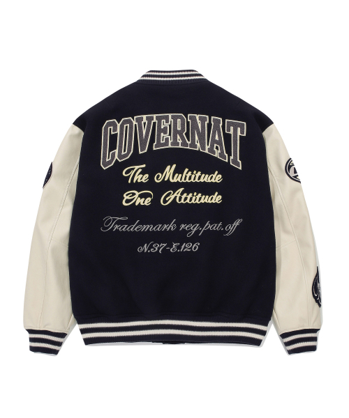 COVERNAT(カバーナット)の「24FW カレッジ C ウール バーシティ ネイビー(スタジャン・レディース・その他・X-LARGE/X-SMALL/SMALL/MEDIUM/LARGE)」の3枚目の写真