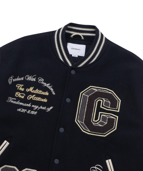 COVERNAT(カバーナット)の「24FW カレッジ C ウール バーシティ ネイビー(スタジャン・レディース・その他・X-LARGE/X-SMALL/SMALL/MEDIUM/LARGE)」の4枚目の写真