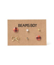 BEAMS BOY | チェック プチ ピアス 6SET(ピアス（両耳用）)