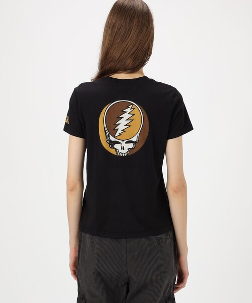 JAMES PERSE(ジェームスパース)の「グレイトフル デッド ハーフスリーブカットソー WLJ3114GRF(Tシャツ/カットソー・レディース・ブラック/ホワイト/オレンジ・2/0/1)」の7枚目の写真