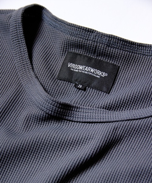 VIRGOwearworks（ヴァルゴウェアワークス）の「THERMAL SLEEVELESS MOTION TOP（Tシャツ/カットソー・メンズ・ライトグレー/ブラック/チャコールグレー・2/3/4）」の12枚目の写真