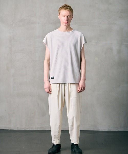 VIRGOwearworks（ヴァルゴウェアワークス）の「THERMAL SLEEVELESS MOTION TOP（Tシャツ/カットソー・メンズ・ライトグレー/ブラック/チャコールグレー・2/3/4）」の22枚目の写真