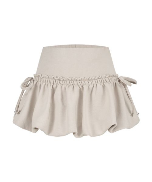 kirakira volume ballon mini skirt（スカート）｜andwang（アンドワン