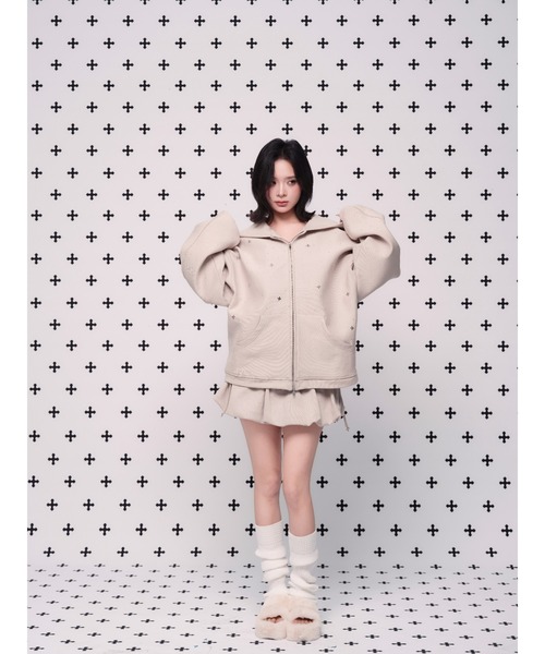 スカート andwang kirakira mini skirt gray M セール】Kirakira mini flare skirt（スカート）｜silent(and