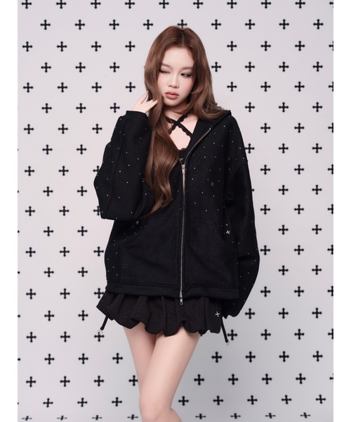 kirakira volume ballon mini skirt（スカート）｜andwang（アンドワン