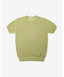 Texture Henly neck Knit (Olive Green)