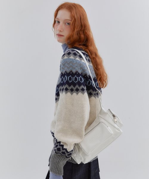 ANOETIC(アノエティック)の「ANC NORDIC PULLOVER KNIT_IVORY(ニット/セーター・レディース・アイボリー・FREE)」の4枚目の写真