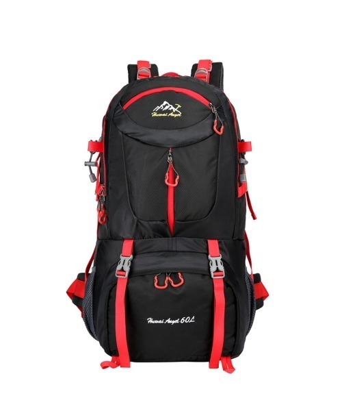 BACKYARD FAMILY(バックヤードファミリー)の「リュック 登山 40l 60l(バックパック/リュック・メンズ・グリーン/レッド/ブルー/ネイビー/オレンジ/ブラック×レッド・40L/60L)」の3枚目の写真