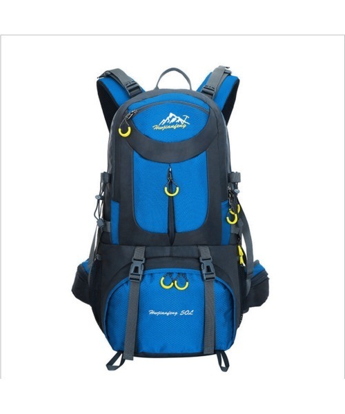 BACKYARD FAMILY(バックヤードファミリー)の「リュック 登山 40l 60l(バックパック/リュック・メンズ・グリーン/レッド/ブルー/ネイビー/オレンジ/ブラック×レッド・40L/60L)」の6枚目の写真