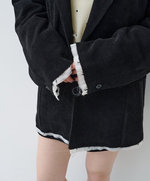 セットアップ対応】コーデュロイライナージャケット（テーラード