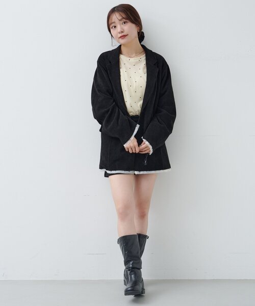 セットアップ対応】コーデュロイライナージャケット（テーラード