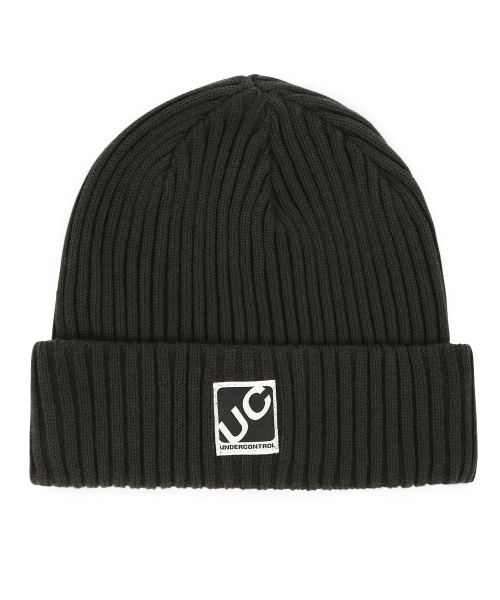 UNDERCONTROL(アンダーコントロール)の「四季用薄手ロングビーニーコットンニット男女共用ロゴビーニーハット BEANIE / CROSS BOX LOGO / R CHARCOAL(ニットキャップ/ビーニー・メンズ・その他・FREE)」の9枚目の写真