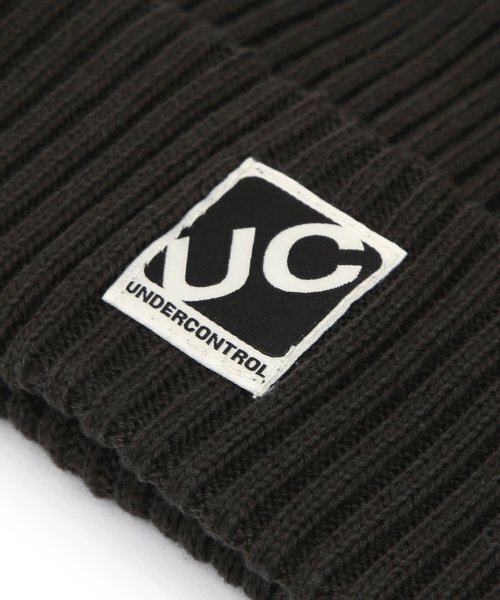 UNDERCONTROL(アンダーコントロール)の「四季用薄手ロングビーニーコットンニット男女共用ロゴビーニーハット BEANIE / CROSS BOX LOGO / R CHARCOAL(ニットキャップ/ビーニー・メンズ・その他・FREE)」の8枚目の写真