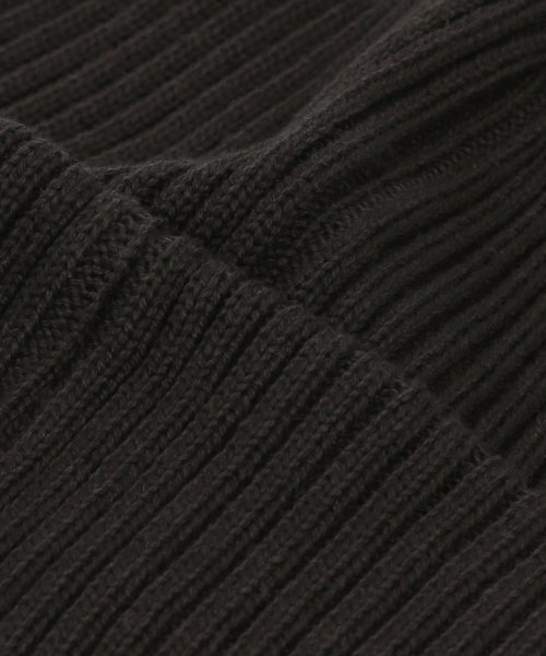 UNDERCONTROL(アンダーコントロール)の「四季用薄手ロングビーニーコットンニット男女共用ロゴビーニーハット BEANIE / CROSS BOX LOGO / R CHARCOAL(ニットキャップ/ビーニー・メンズ・その他・FREE)」の6枚目の写真