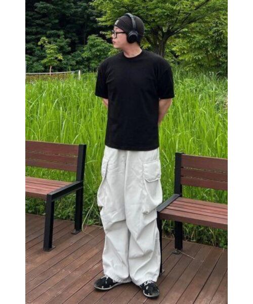 UNDERCONTROL(アンダーコントロール)の「四季用薄手ロングビーニーコットンニット男女共用ロゴビーニーハット BEANIE / CROSS BOX LOGO / R CHARCOAL(ニットキャップ/ビーニー・メンズ・その他・FREE)」の2枚目の写真