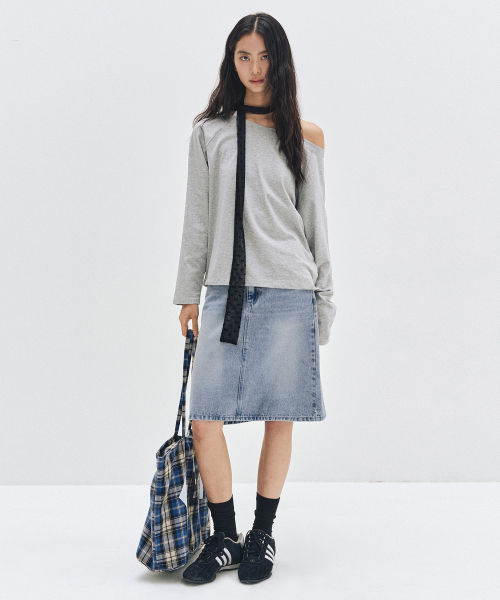 DECET WOMEN（デケット ウーマン）の「Signature Midi Skirt DCSK002LIGHTBLUE（スカート・レディース・その他・X-SMALL/SMALL/MEDIUM）」の7枚目の写真