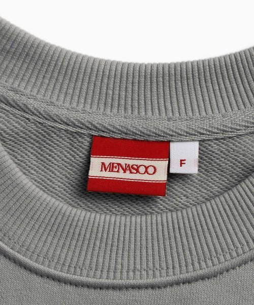 MENASOO(ミナス)の「UNISEX_CIRCLE LOGO SWEATSHIRT_GRAY(スウェット・レディース・グレー・F)」の3枚目の写真