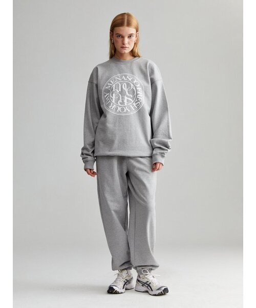 MENASOO(ミナス)の「UNISEX_CIRCLE LOGO SWEATSHIRT_GRAY(スウェット・レディース・グレー・F)」の6枚目の写真